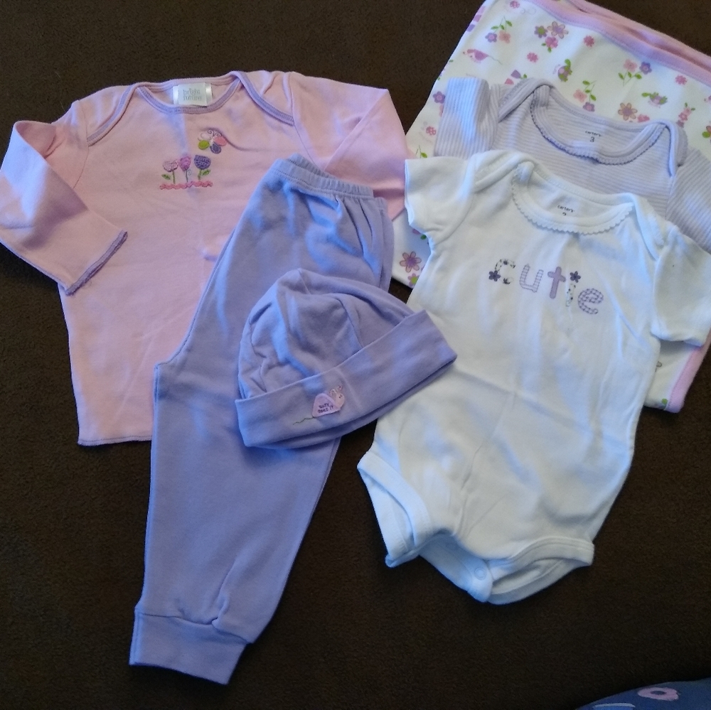 Baby girl lot - 6pcs!  3 mo. - 6 mo. NWOT